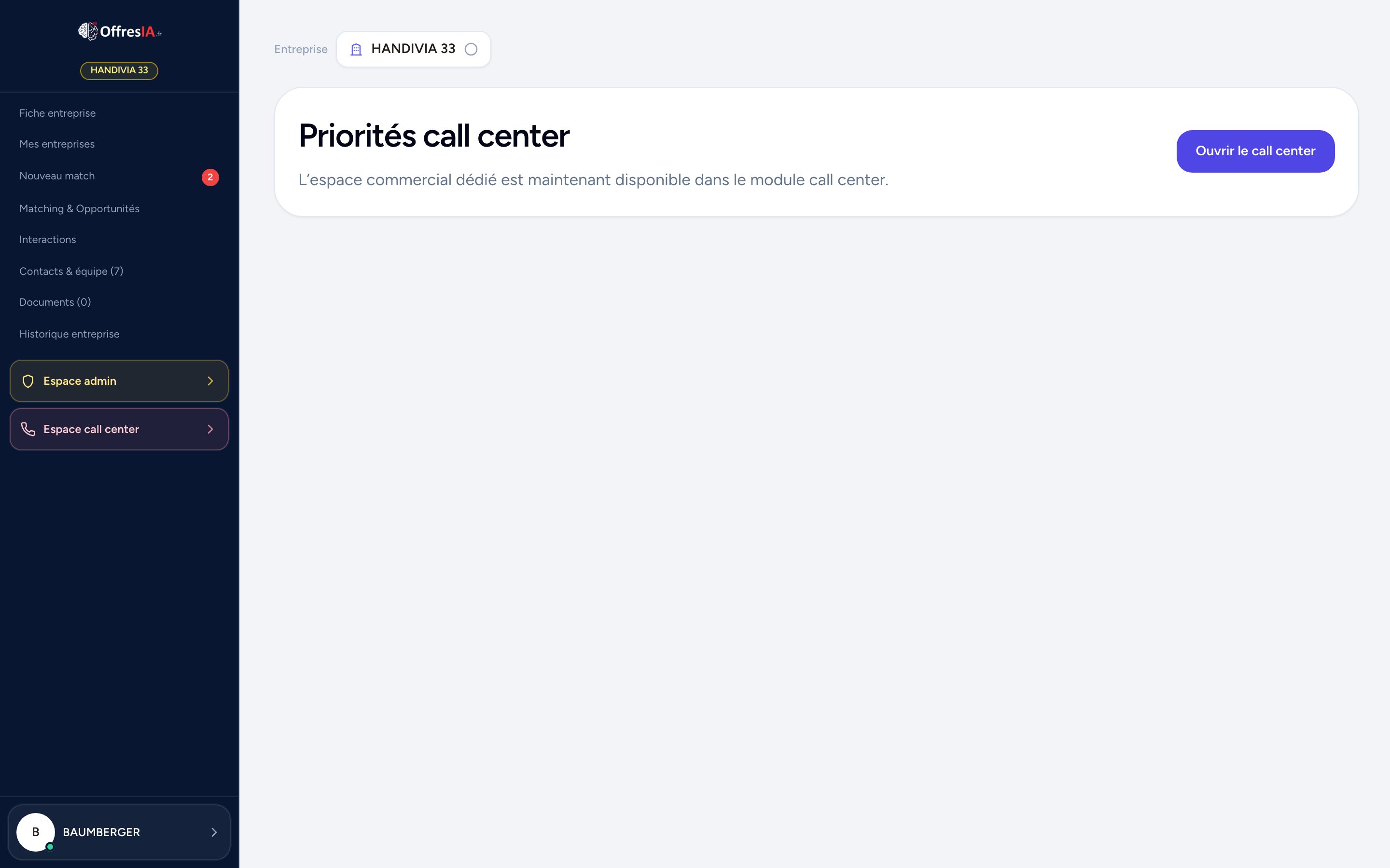 Appel direct en 1 clic