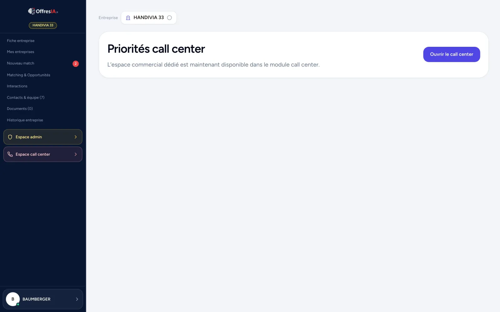 Appel direct en 1 clic