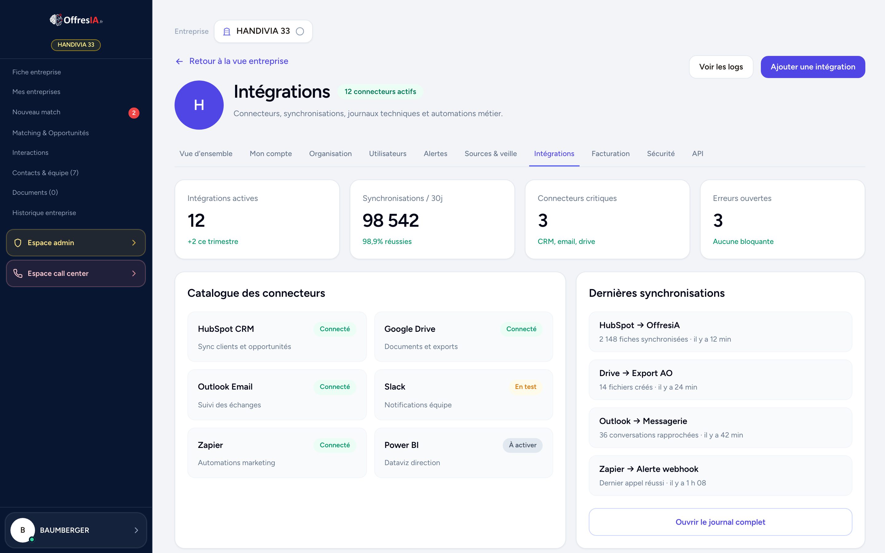 Intégrations & API REST