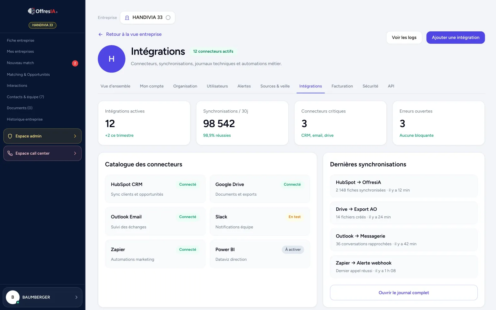 Intégrations & API REST
