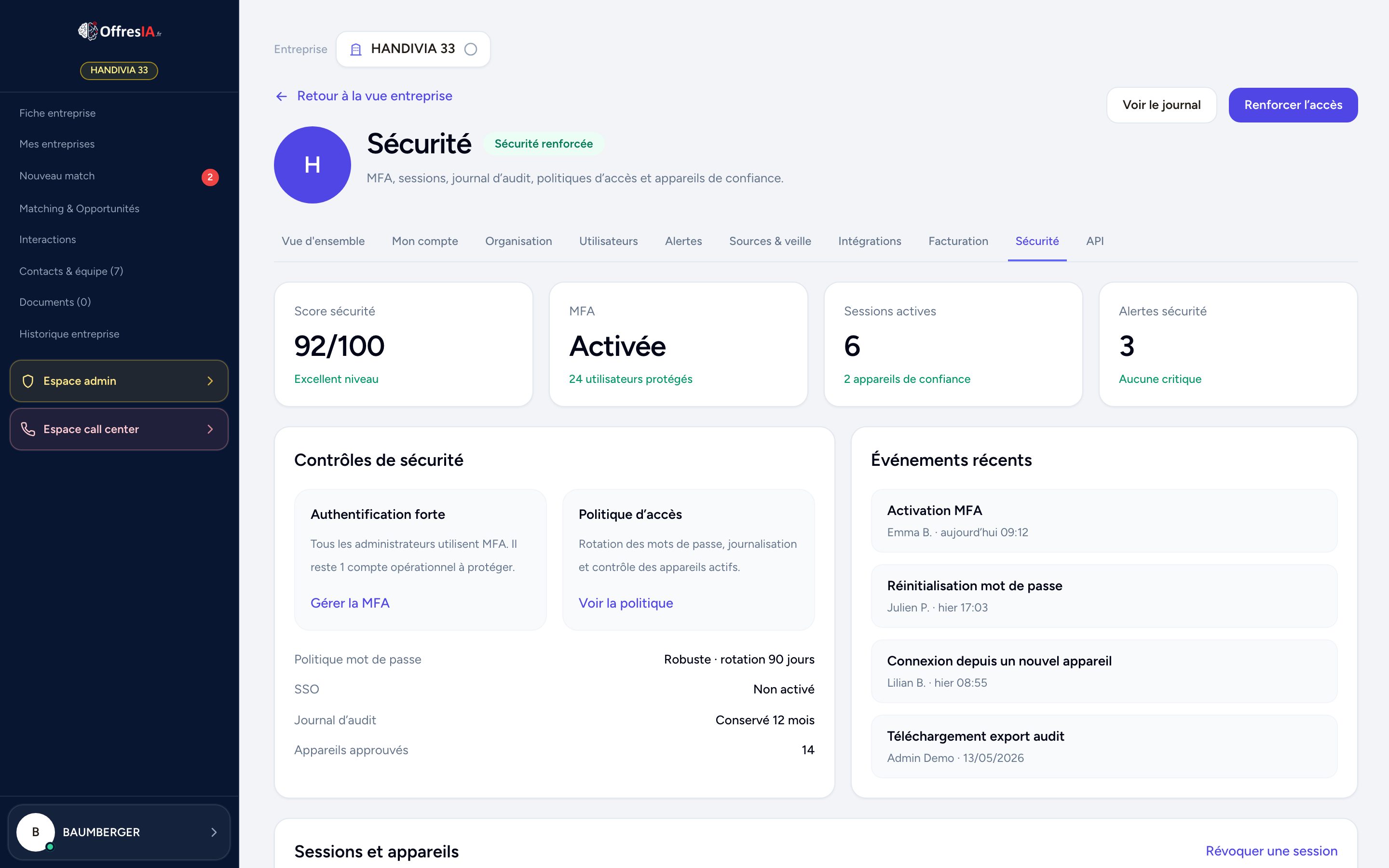 Sécurité & RGPD